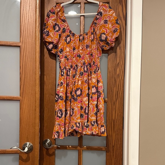 Cleobella Dresses & Skirts - Cleobella Orange Floral Mini Dress​